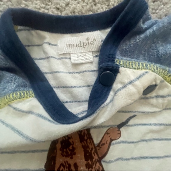 Mud Pie Baby Boy Dog One Piece Size 9-12m - Picture 3 of 4